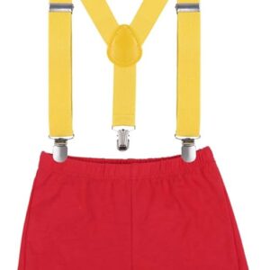 IBTOM CASTLE Baby Boys 1st/2nd Birthday Cake Smash Outfit Suspenders Bloomers Bowtie Set Fishing Party Clothes