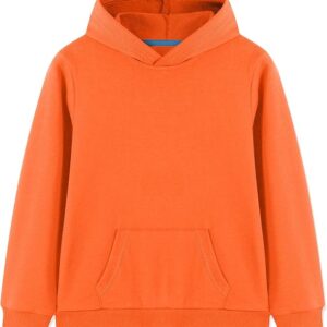 Phedrew Kids Cotton Hoodies Toddler Fall Pullover Hooded Medium Weight Sweatshirts with Pocket for Boys and Girls