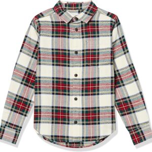 Boys and Toddlers' Flannel Button Down Shirt